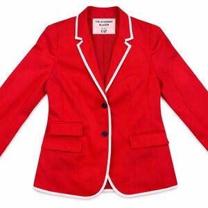 GAP Red Blazer with White Trim